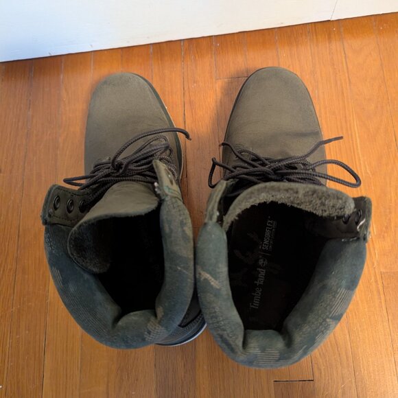 Men's Olive Green Timberland Boots Size 8 - Picture 6 of 8